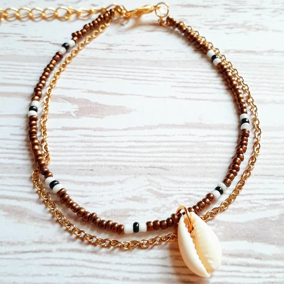 Cowrie Shell Anklet - Picture 2 of 2